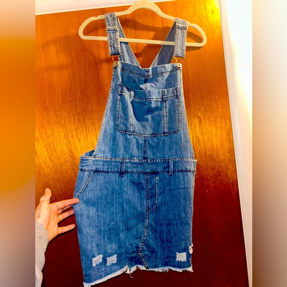 Super cute overall dress